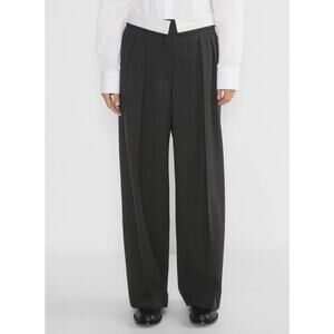 Aritzia Babaton Bureau Wild Leg Pants in chocolate grey sz 8